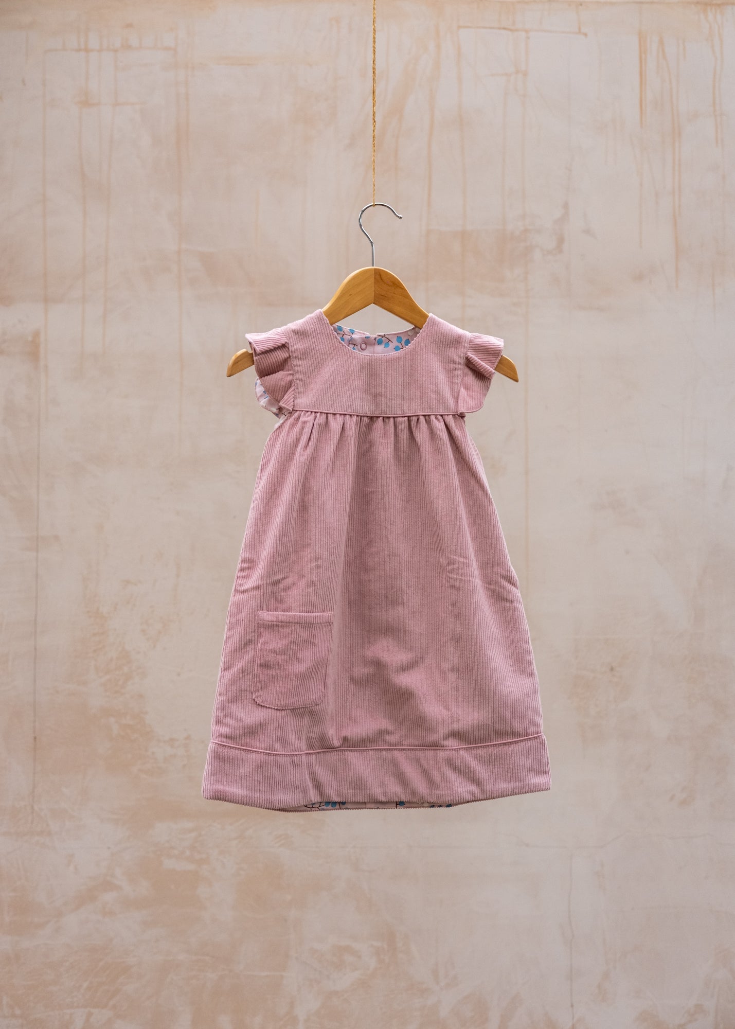 Reversible Winter Shift Dress in Pink