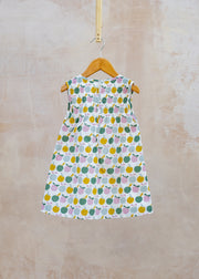 Pigeon Organics Sleeveless Smock Dress in Apples