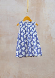 Sleeveless Smock Dress in Leaf