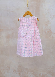 Pigeon Organics Sleeveless Smock Dress in Pink Flowers