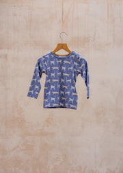 T-Shirt in Cats Blue