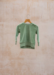 Velour Sweatshirt in Green