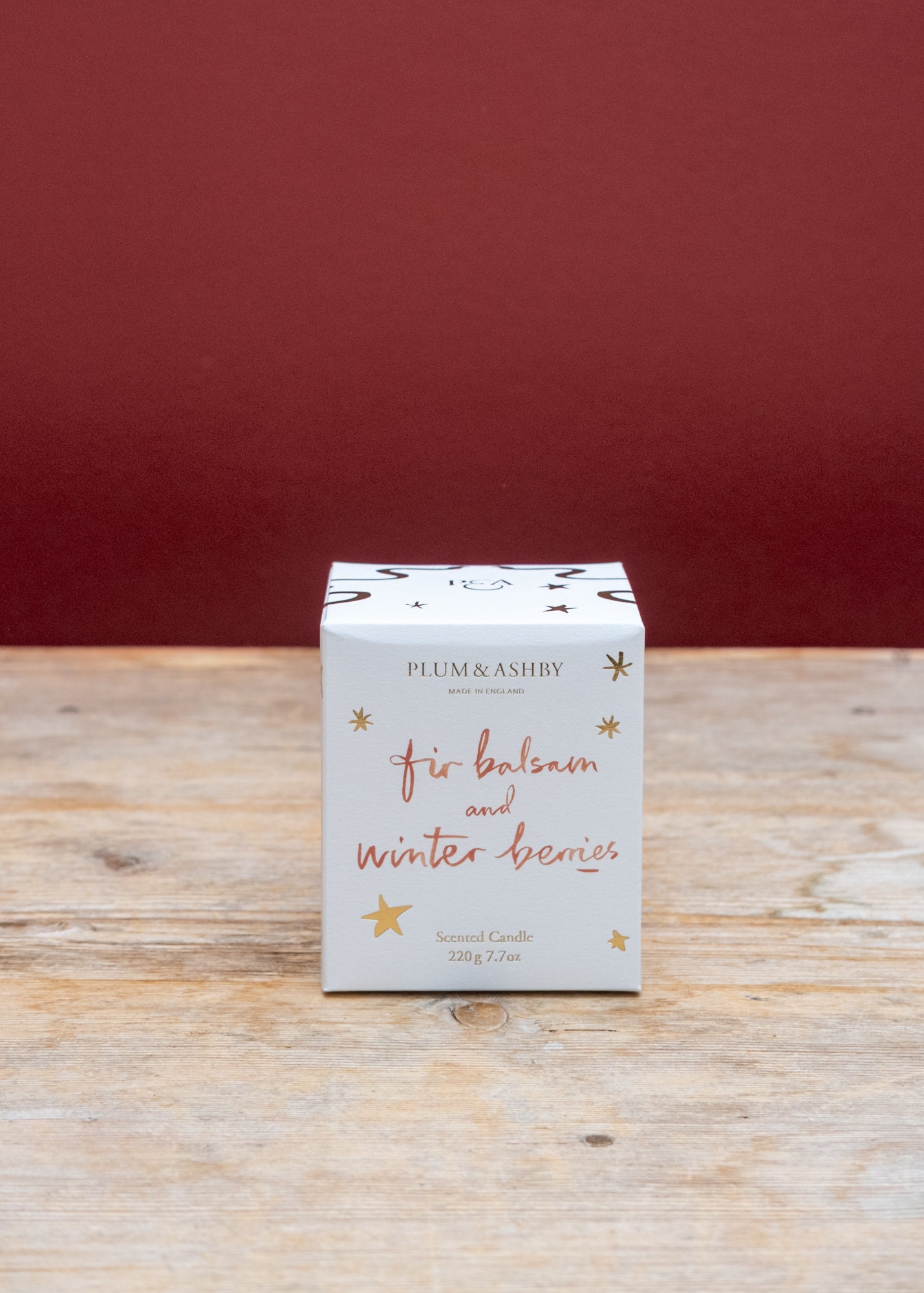 Plum & Ashby Scented Candle in Fir Balsam and Winter Berries