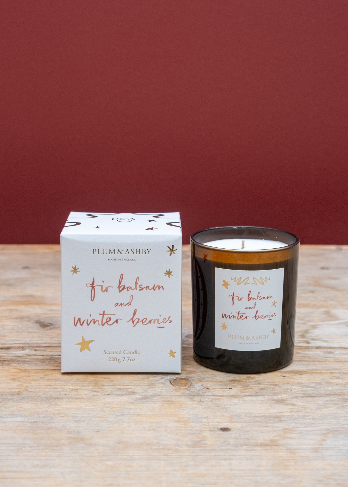 Scented Candle in Fir Balsam and Winter Berries