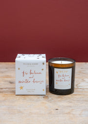 Scented Candle in Fir Balsam and Winter Berries