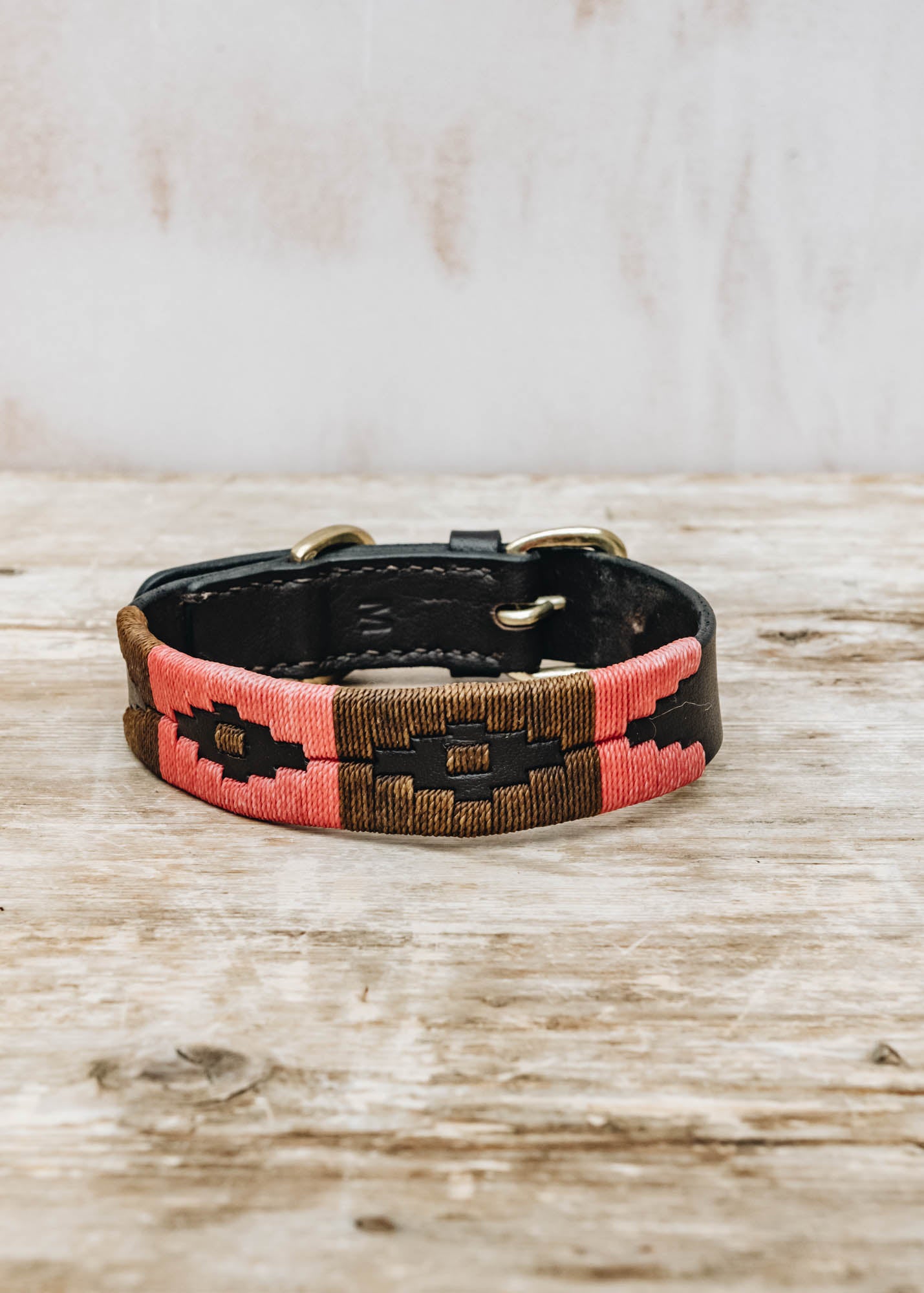 Georgie Paws Polo Dog Collar in Poppy