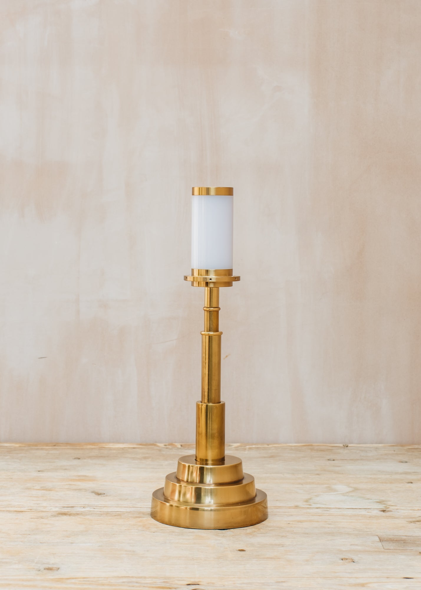 Pooky Lighting Ernest Rechargeable Lamp in Antiqued Brass