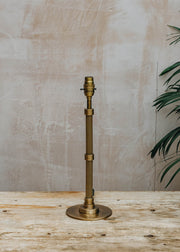 Small Wrappling Table Lamp in Antique Brass
