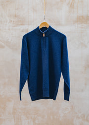 William Lockie Quarter Zip Pullover in Regatta