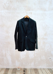 Rake Black Real Lightweight Suede Blazer - M