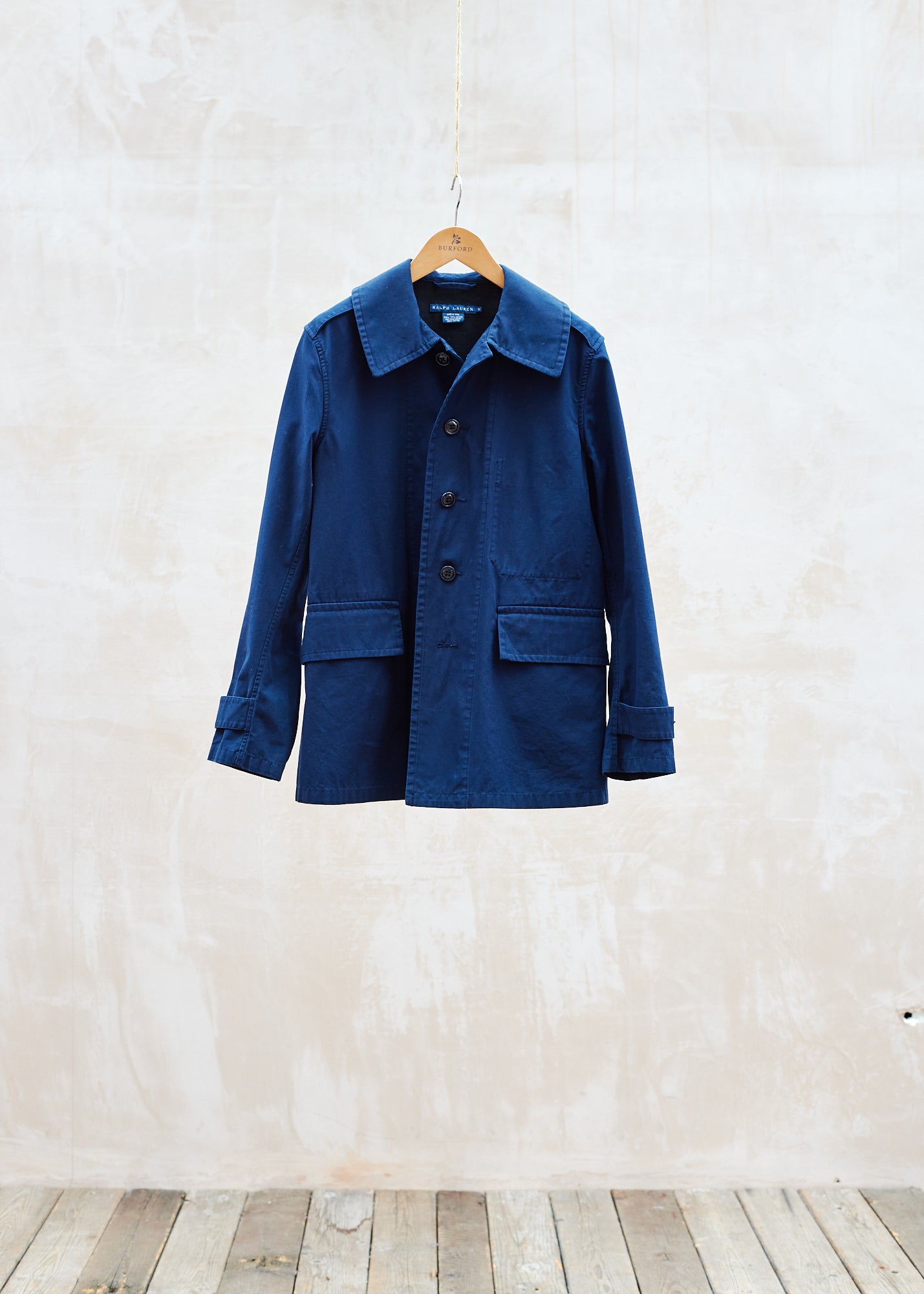 Ralph Lauren Navy Cotton Coat