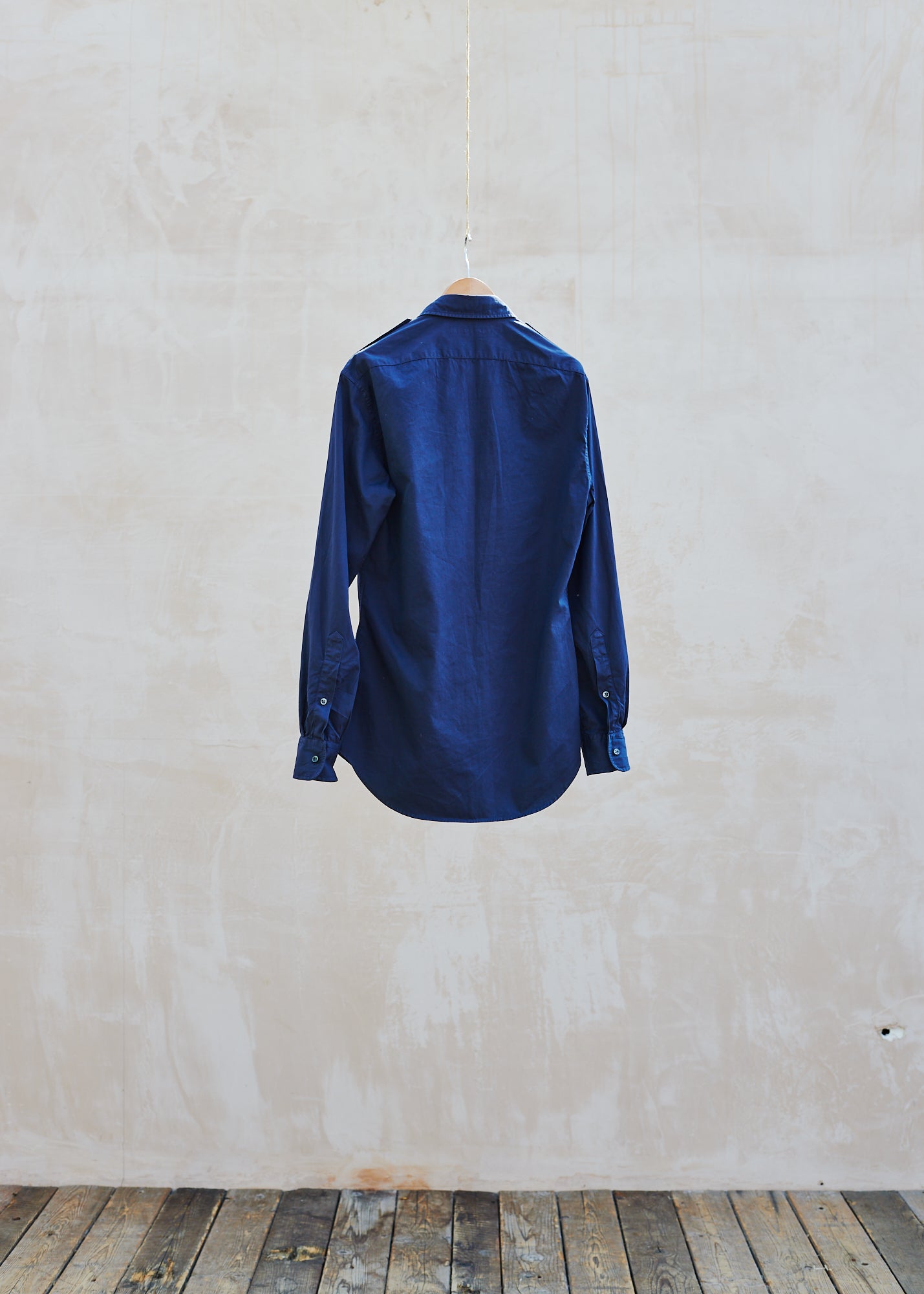 Kenny Ryder Ralph Lauren Blue Cotton Military Shirt/ S