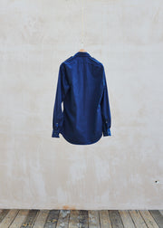 Kenny Ryder Ralph Lauren Blue Cotton Military Shirt/ S
