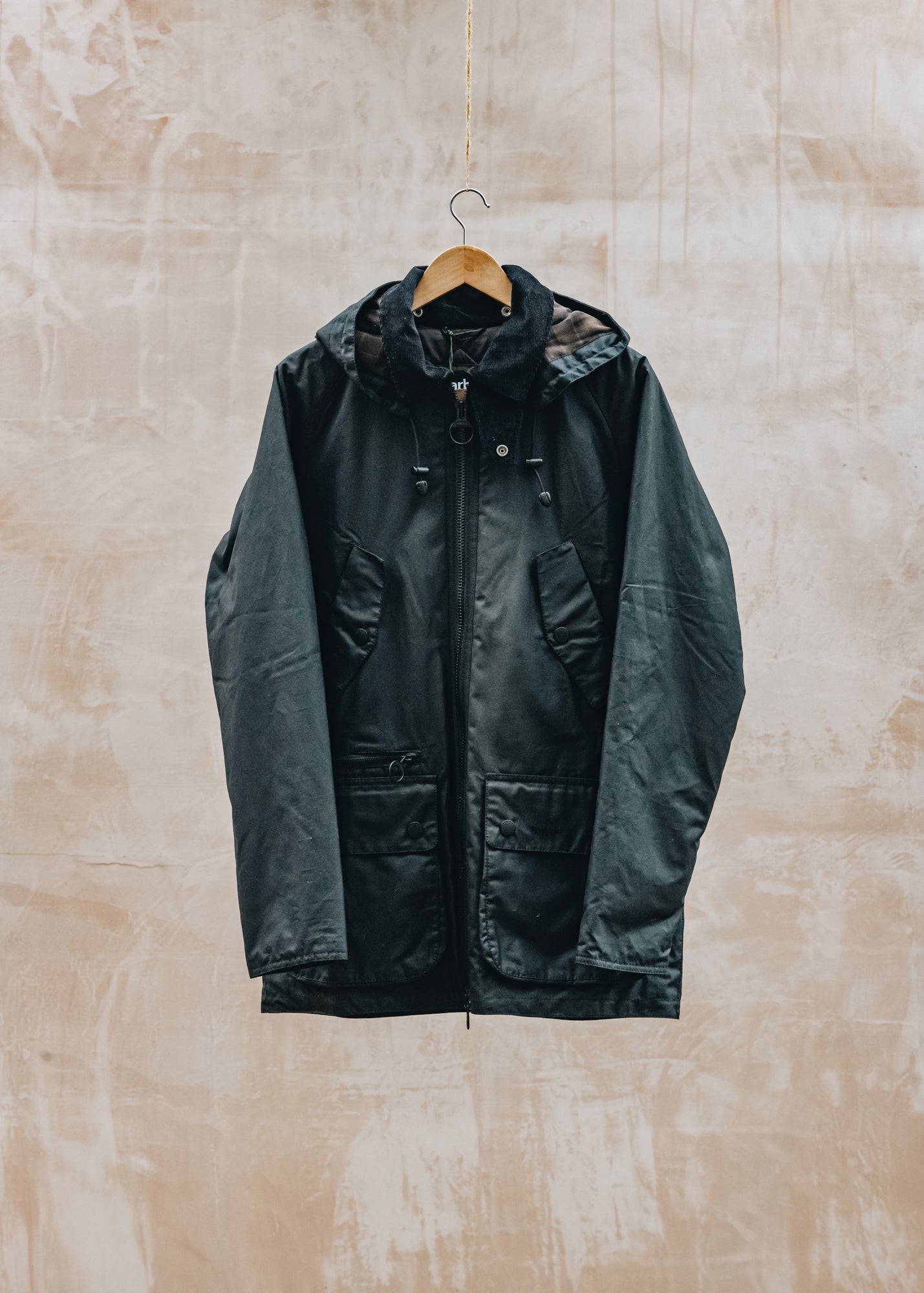 Re-Engineered Beaufort Wax Jacket in Black