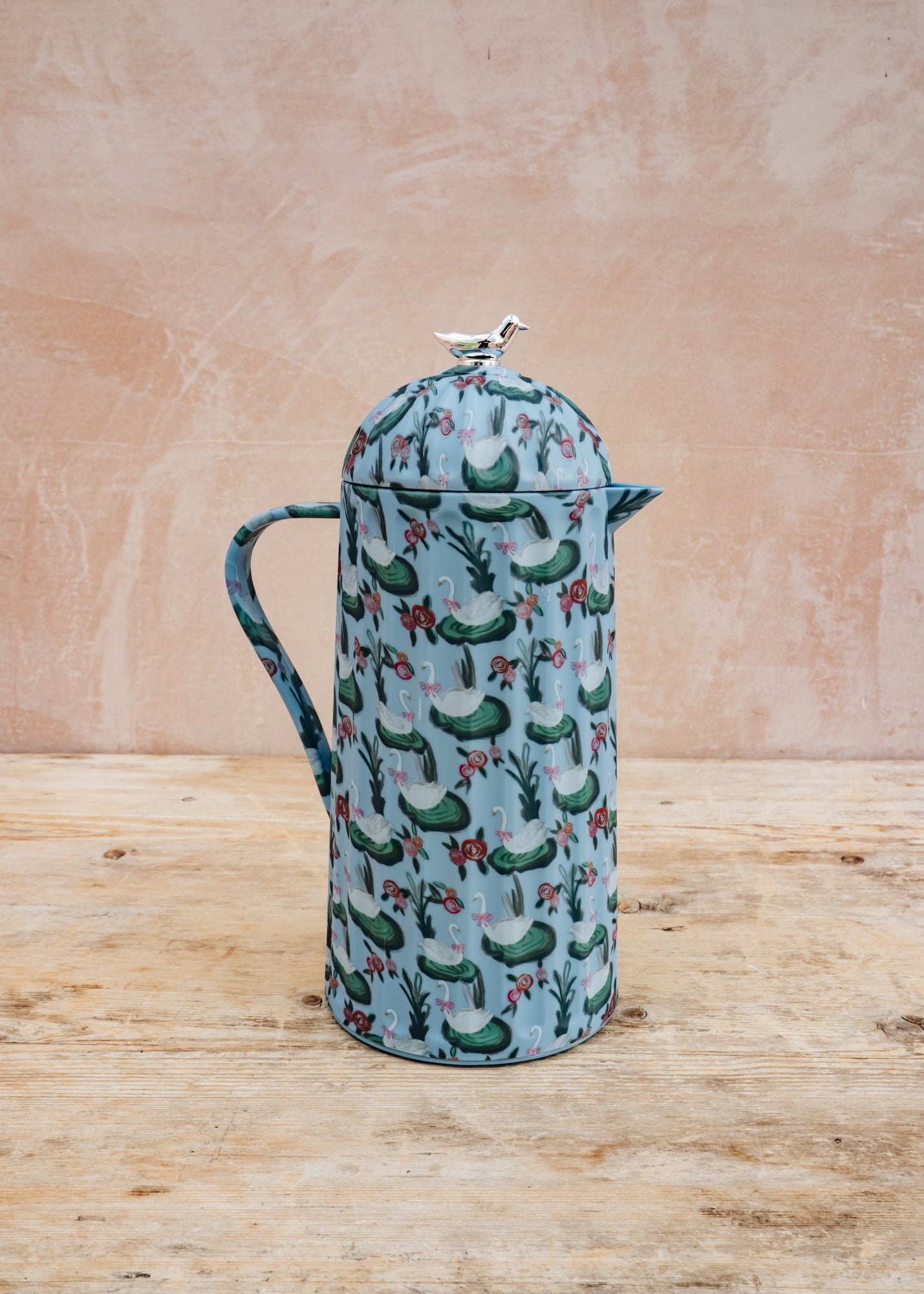 Altico Thermo Jug in Swan Lake Silver Bird, 1L