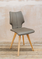 Richard Stamp Clipper Dining Chair in Moss Toledo Leather