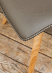 Richard Stamp Clipper Dining Chair in Moss Toledo Leather