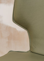 Richard Stamp Clipper Dining Chair in Olive Toledo Leather