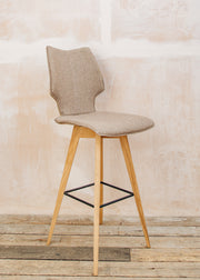 Richard Stamp Clipper High Bar Stool in Mocca Forward