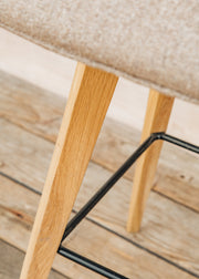 Richard Stamp Clipper High Bar Stool in Mocca Forward