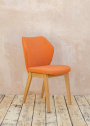 Richard Stamp Toby Dining Chair in Orange Facet
