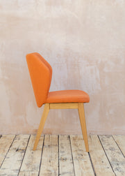 Richard Stamp Toby Dining Chair in Orange Facet