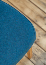 Richard Stamp Toby Dining Chair in Petrol Facet
