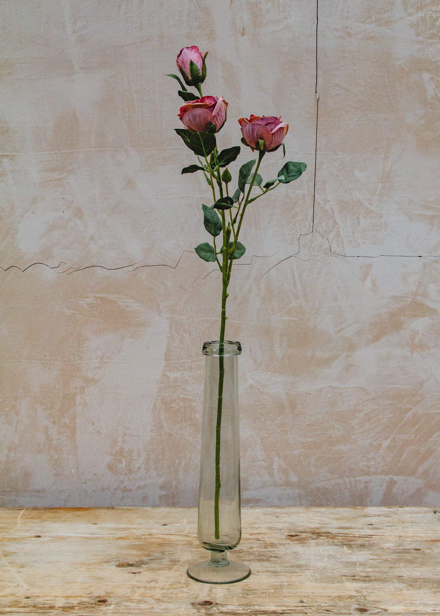 Maggie: Timeless Flowers Artificial Rose Spray in Purple