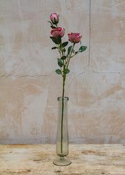 Maggie: Timeless Flowers Artificial Rose Spray in Purple