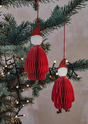 Paper Santa Decoration in Ruby