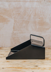 R. Russell Brush Black Metal Dustpan