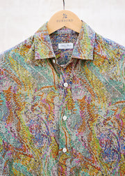 Salvatore Piccolo Handmade Multi-Coloured Patterned Cotton Shirt - M