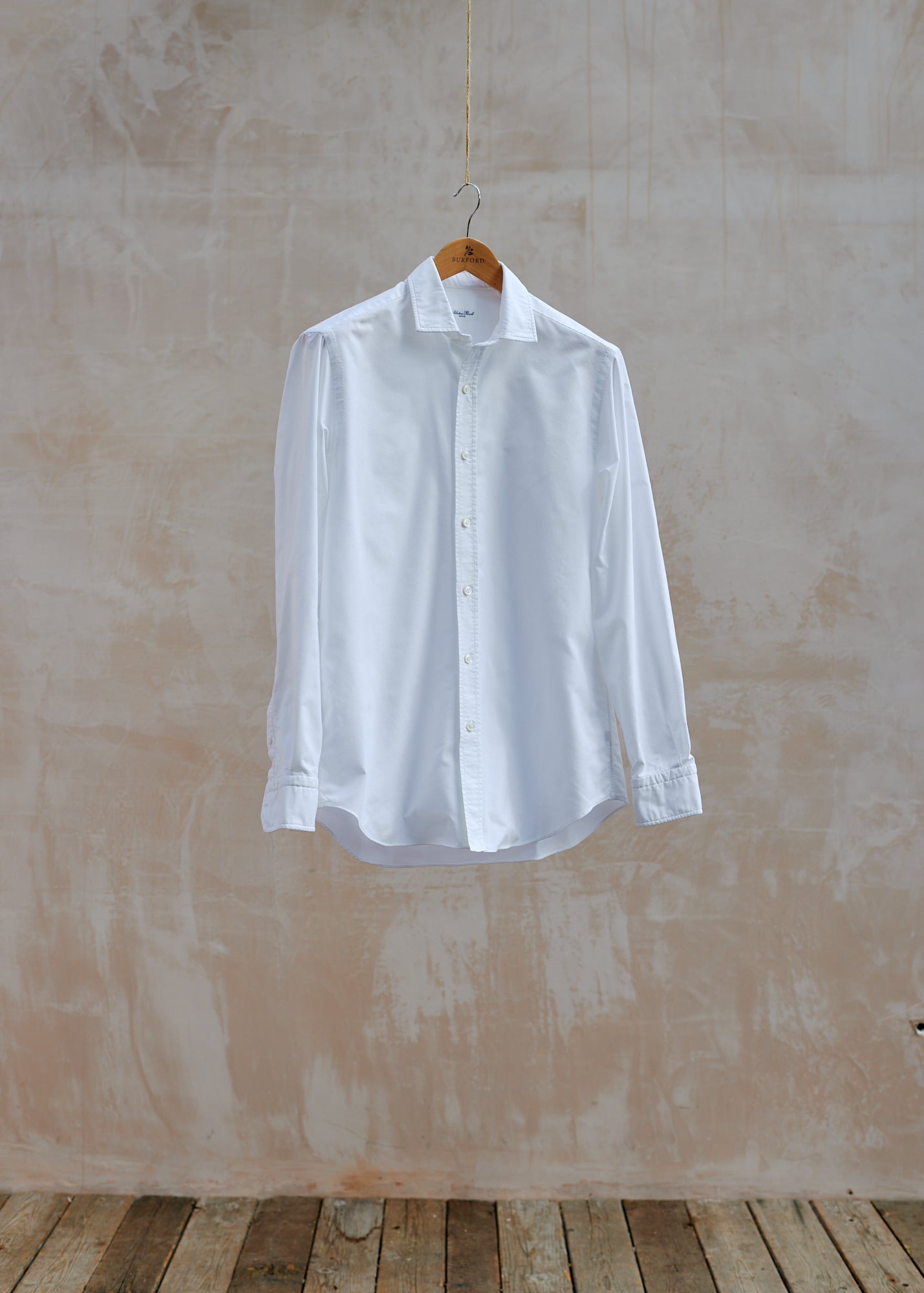 Salvatore Piccolo Handmade White Oxford Cotton Shirt / L
