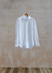 Salvatore Piccolo Handmade White Oxford Cotton Shirt / L
