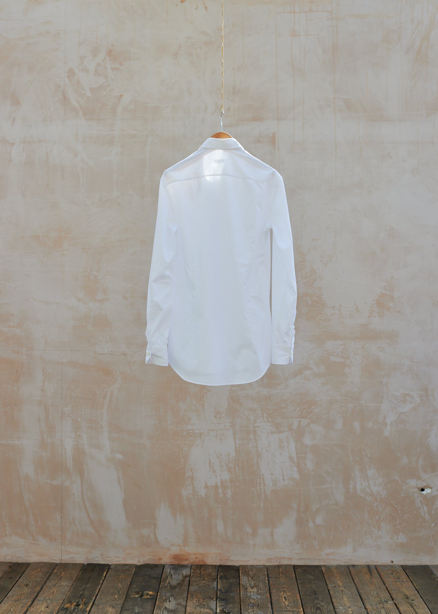 Kenny Ryder Salvatore Piccolo Handmade White Cotton Dress Shirt/ M