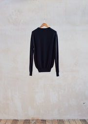 Kenny Ryder Supermaglia Vintage Italian Black Wool Crewneck - S/M