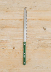 Sabre Paris Vintage Finish Bistrot Bread Knife in Green