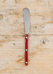 Sabre Paris Vintage Finish Bistrot Butter Knife in Burgundy