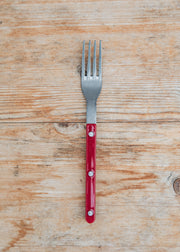 Vintage Bistrot Dinner Fork in Burgundy