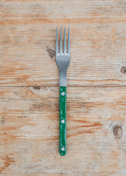 Vintage Bistrot Dinner Fork in Green