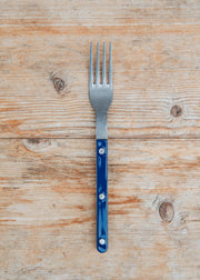 Vintage Bistrot Dinner Fork in Navy Blue