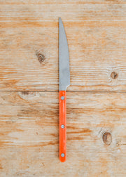 Vintage Bistrot Dinner Knife in Orange