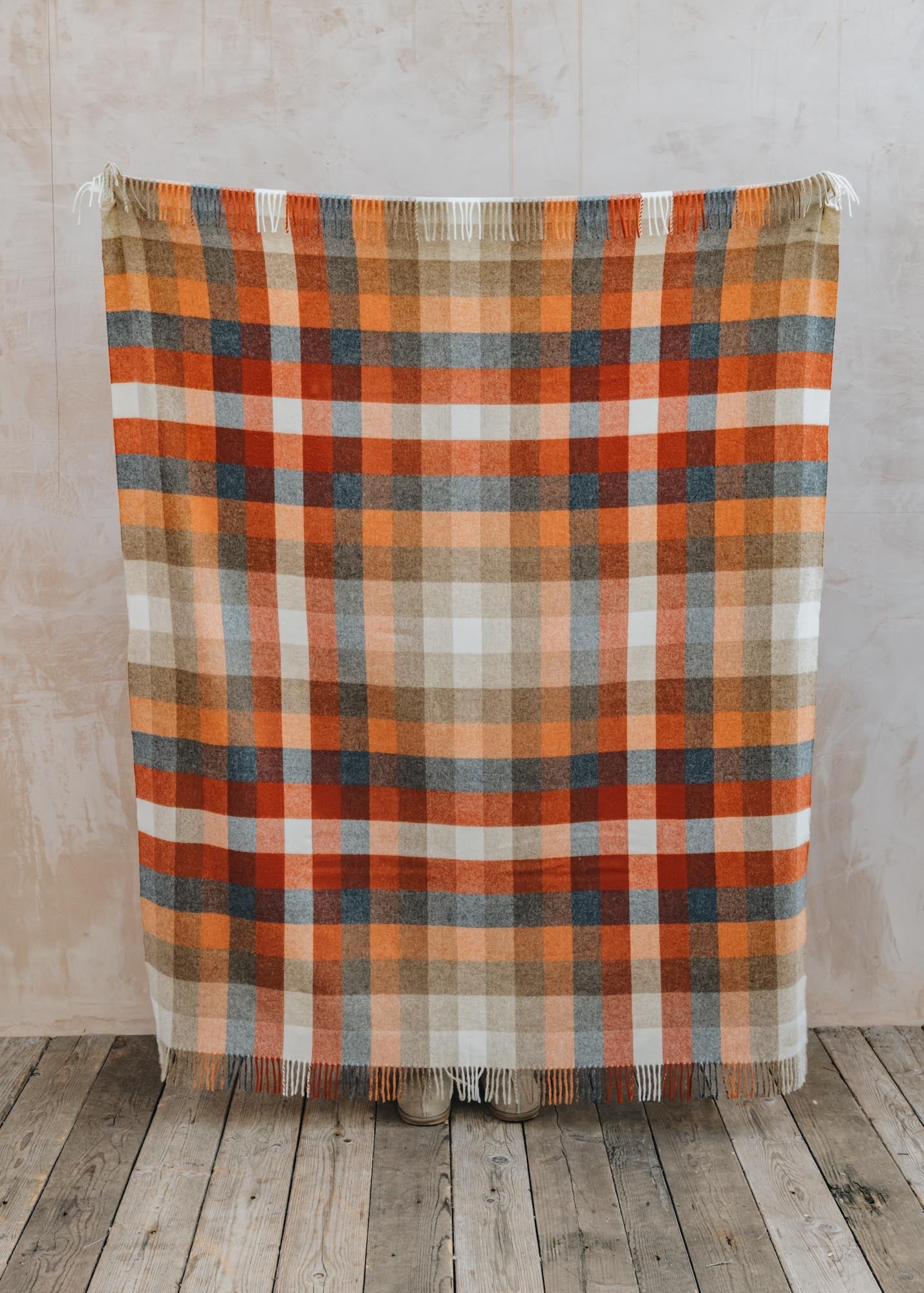 Saffron Harlequin Throw