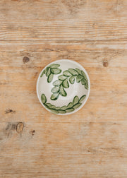 Wonki Ware Salt Pot in Green Vine