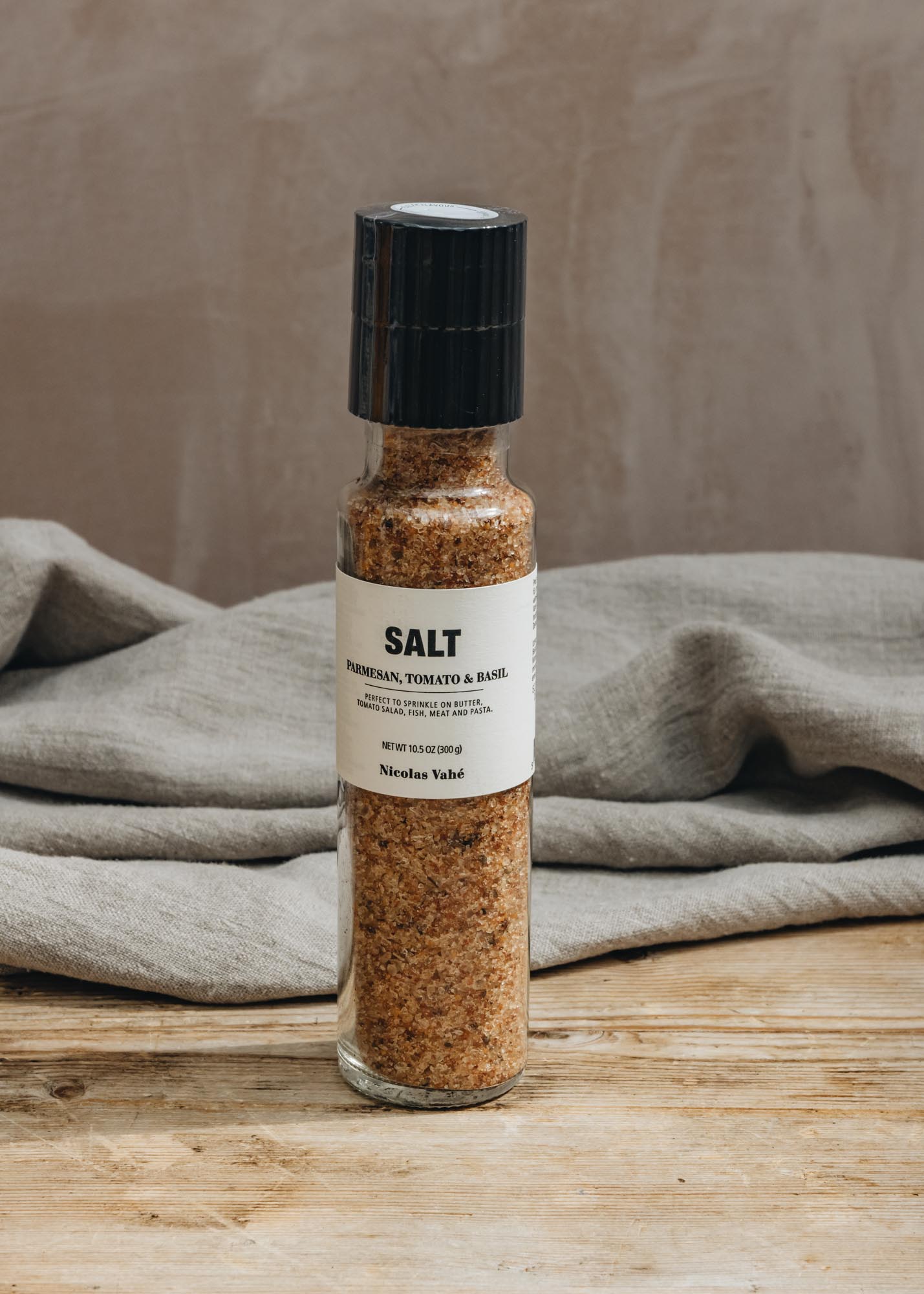 Nicolas Vahé Salt with Parmesan, Tomato and Basil in Spice Mill