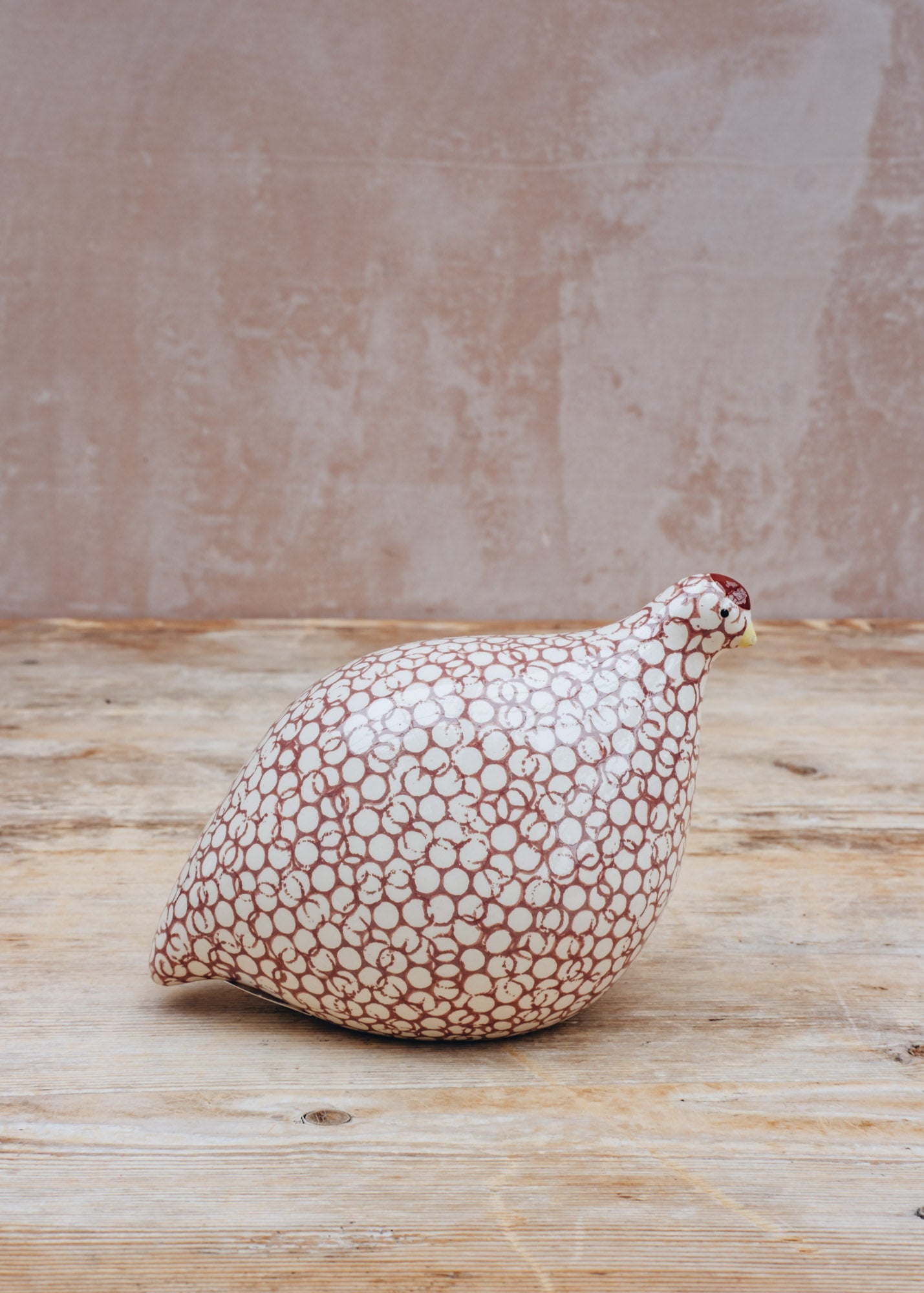 Ceramic Quail in White Spotted Pink – Burford Garden Co.