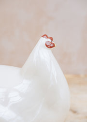 Sarl Caillard Deco Medium Ceramic Hen in Solid White