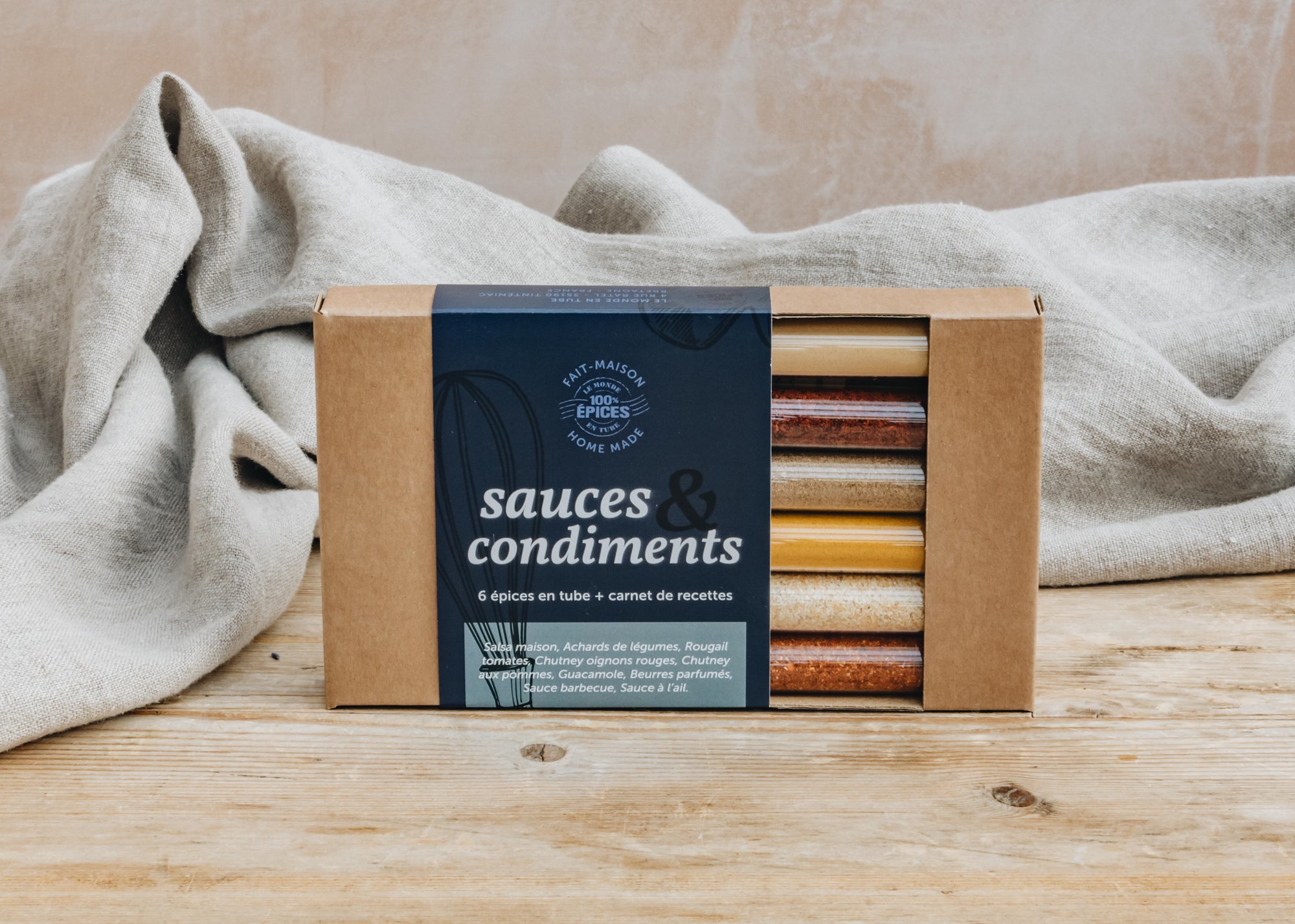 Le Monde en Tube Sauces and Condiments Spice Box | Burford Garden Co.