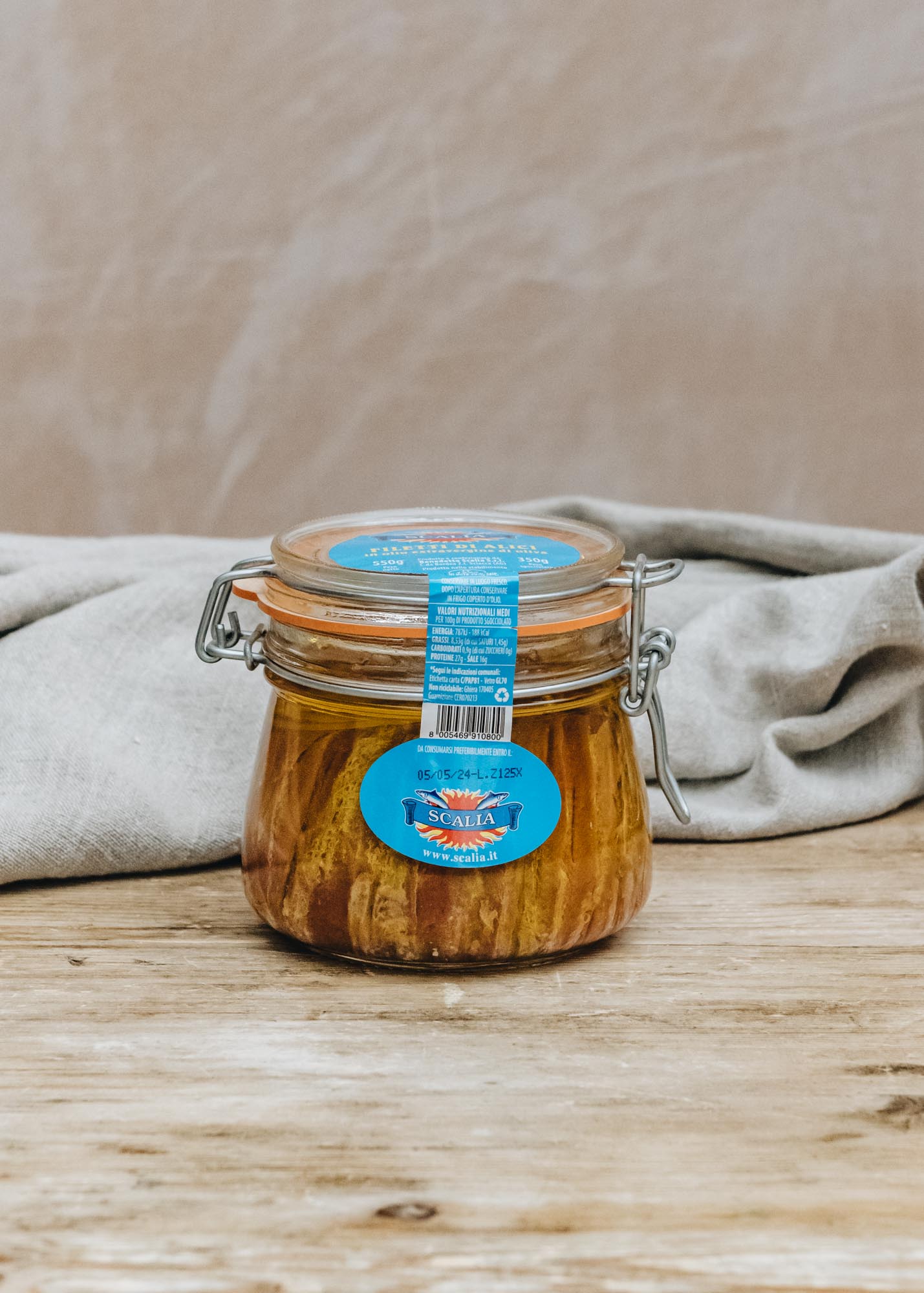 Scalia Scalia Anchovy Fillets in Olive Oil