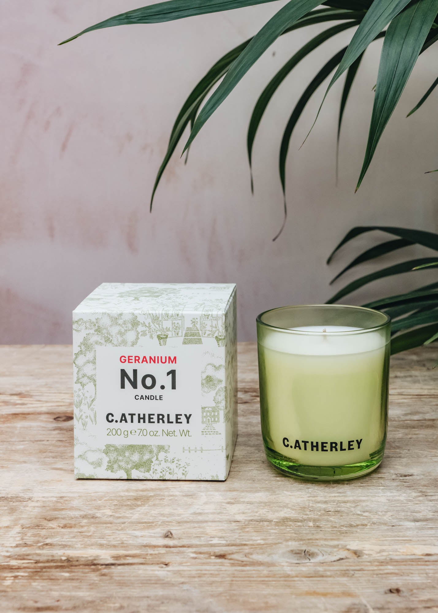 C.Atherley Geranium No.1 Scented Candle, 200g